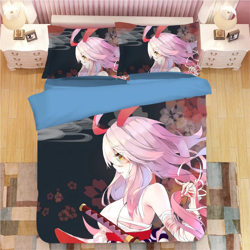 

Yae Sakura bed linen Cartoon anime Duvet Covers Pillowcases kids Anime Comforter Bedding Sets bed linens bedclothes bed set 17