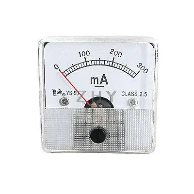 DC 0-300mA аналоговый ток Панель метр амперметр класс 2,5