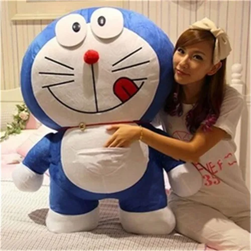 Fancytrader 39'' Pop Anime Japan Big Doraemon Plush Toy Giant Blue Stuffed Cartoon Doraemon Cat Doll Nice Birthday Gift 100cm (14)