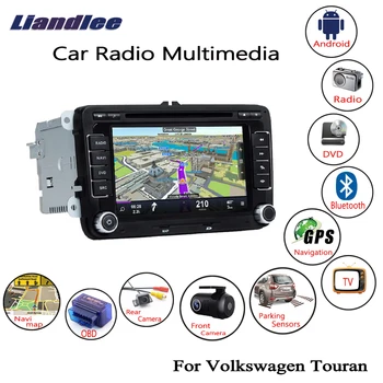 شراءLiandlee ل Volkswagen VW Touran 2003 ~ 2015 راديو السيارة الاندورويد CD تحديد مواقع لمشغل أقراص دي في دي نافي الملاحة خرائط كاميرا OBD شاشة تلفاز