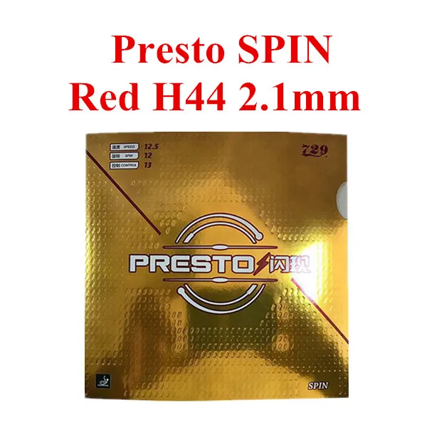 729 Дружба Presto скорость Настольный теннис спин резина с Spong торт Губка Резина - Цвет: Spin 2.1mm red H44
