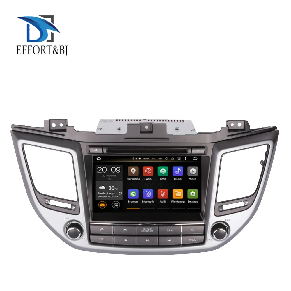 Best Android 9.0 Octa Core 4GB RAM Car GPS Navigation For Hyundai Tucson IX35 2015 2018 Right Hand Driving Car DVD Multimedia Player