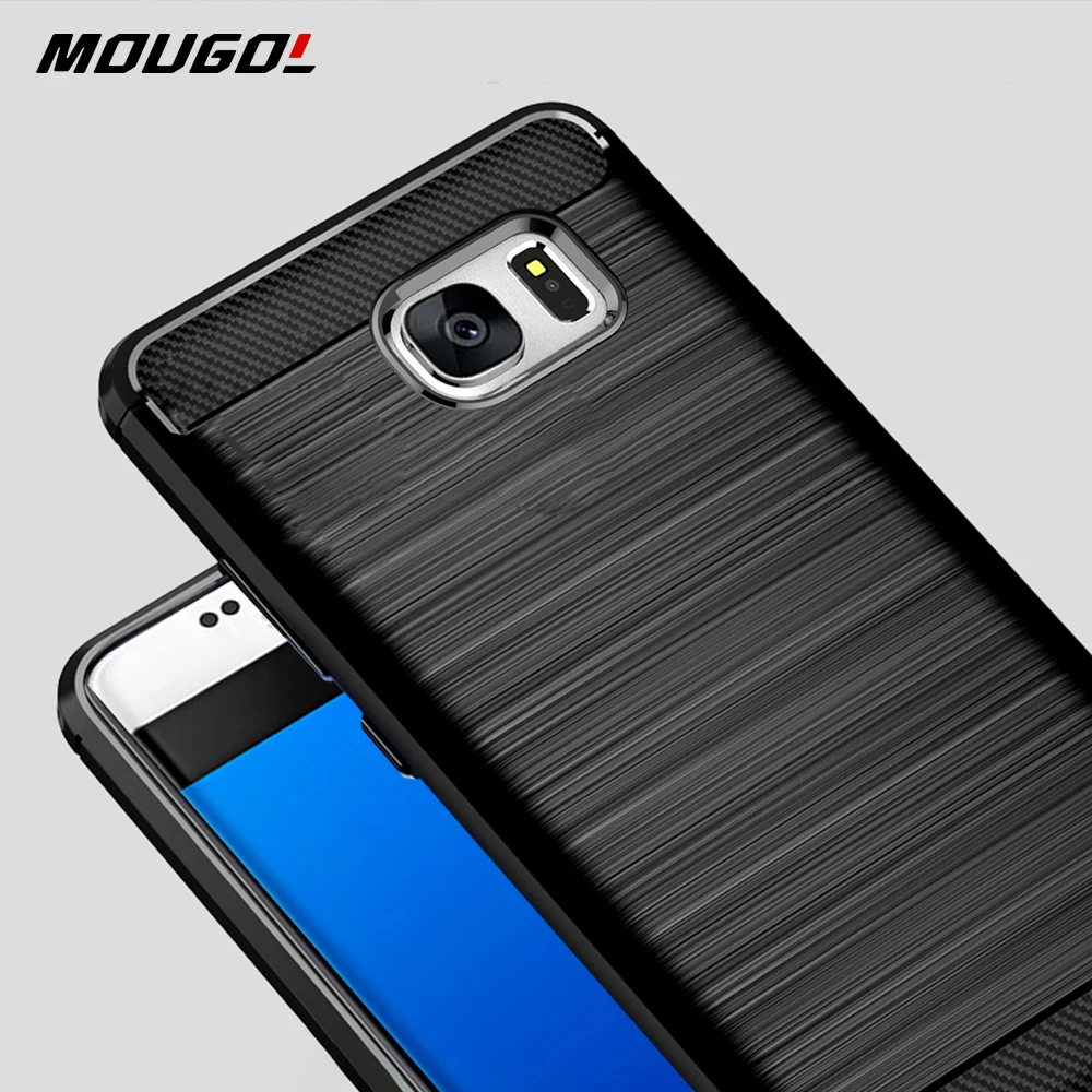 

For Samsung Galaxy S7 S 7 Edge Case Carbon FIber Cover Shockproof Phone Case For Samsung S6 S 6 Edge Cover Full Protection Shell
