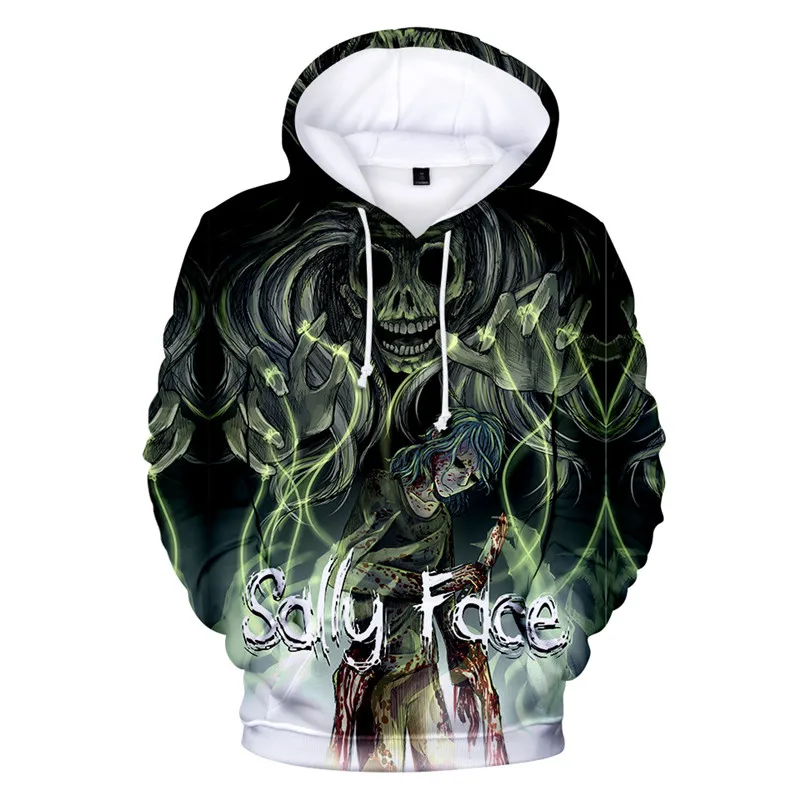 Sally Face 3d Принт толстовки Модные мужские Harajuku забавные толстовки уличная хип хоп качество размера плюс Осенняя зимняя одежда - Цвет: as shown the picture