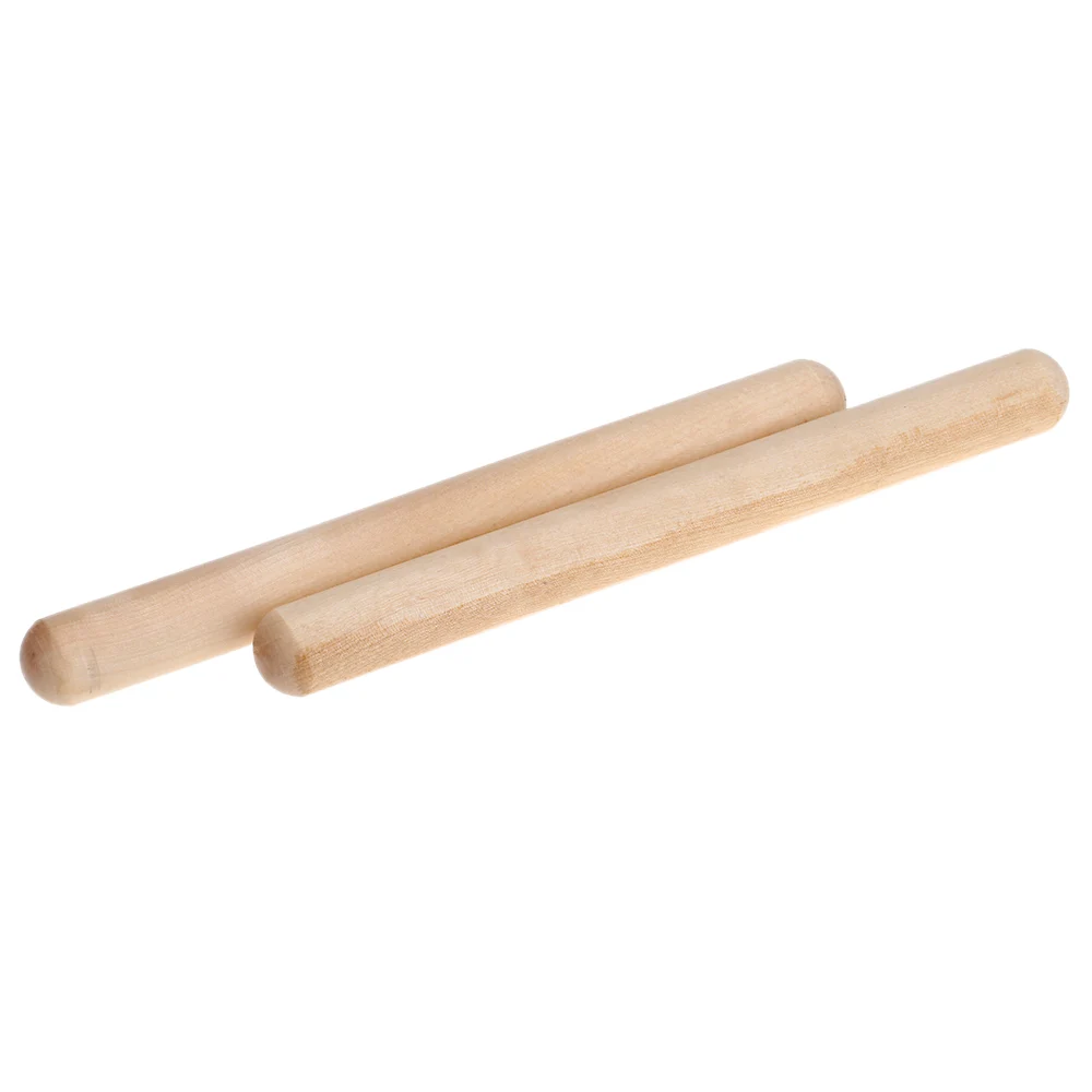 Березовые палочки пара ритмических палочек ударный инструмент детская музыкальная игрушка подарок для детей, чтобы узнать ритм