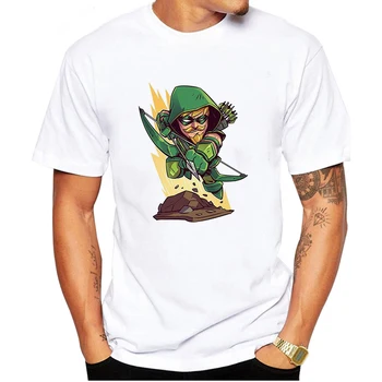 

LUSLOS 2019 t shirt men Newest Marvel t-shirt Cartoon Printed T-shirts Men White Casual Shirt LooseT Shirt Tees Tops
