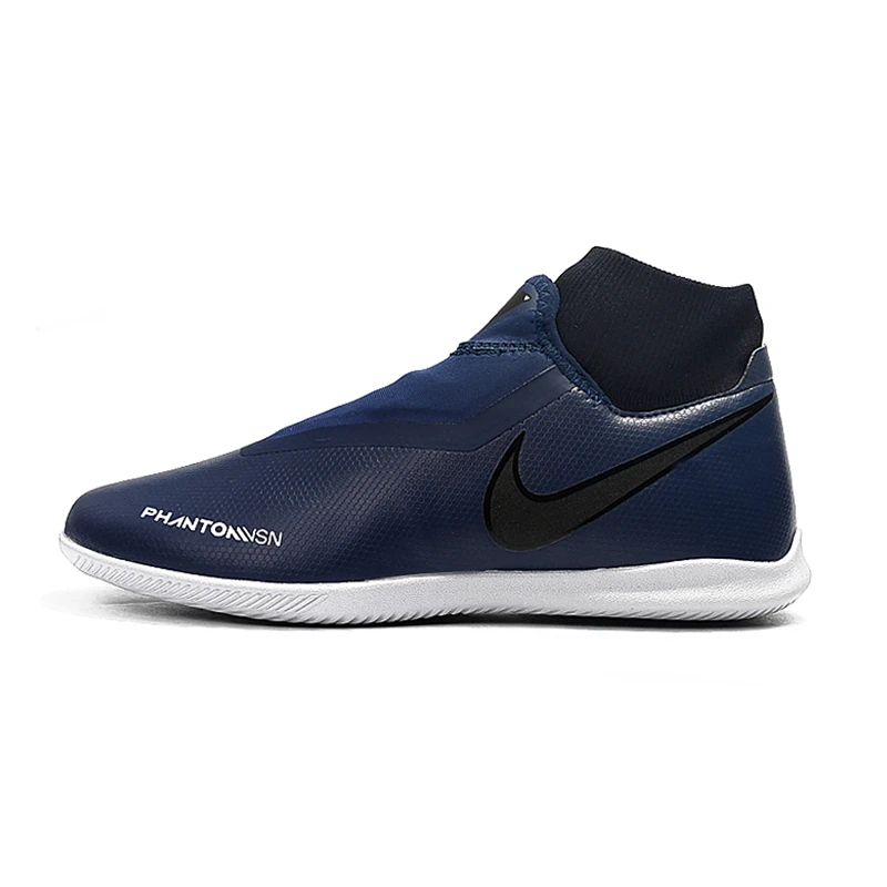 Nike Phantom Vison Academy DF IC; большие размеры 39-45 Футбол бутсы кроссовки Для мужчин Мужская футбольная обувь Zapatillas Deportivas Hombre; большие размеры - Цвет: Небесно-голубой
