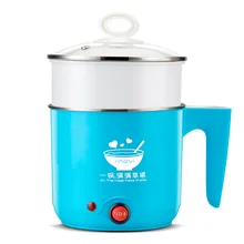 Острый Воротник многофункциональный электрический чайник 304 из нержавеющей стали лапша мерная чашка Студенческая кровать Электрический чайник Mini D