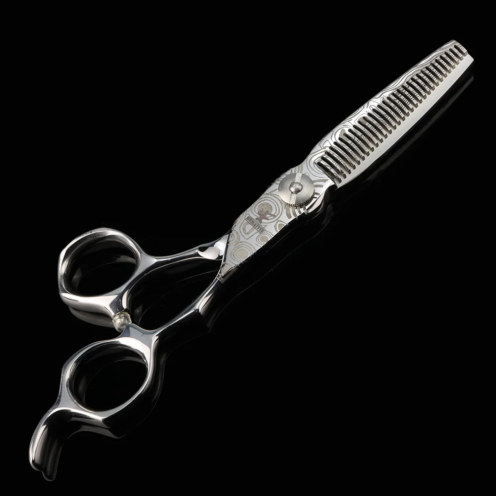 6 дюймов Дамасские ножницы для волос Япония 440C режущие и филировочные набор