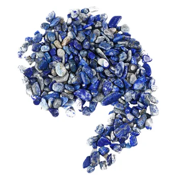 

200g Aquarium Gravel Decor Irregular Landscape Accessories Fish Tank Stone Ornament for Home Living Room (Blue)