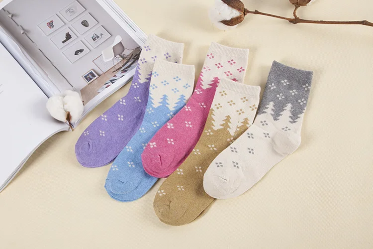 Распродажа, японские носки с Мопсом, Calcetines Mujer, 5 пар со скидкой, осенне-зимние носки, утолщенные Теплые повседневные Хлопковые женские носки