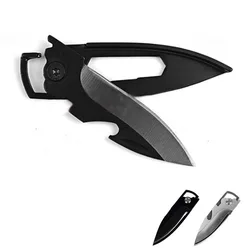 Edc ao ar livre faca de dobramento multifuncional auto defesa mini chaveiro multi ferramenta chave bolso carta peeler abridor faca ferramentas