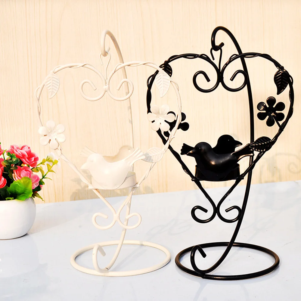 Полый Держатель Подсвечники Tealight подвесной фонарь клетка для птиц винтажная кованая