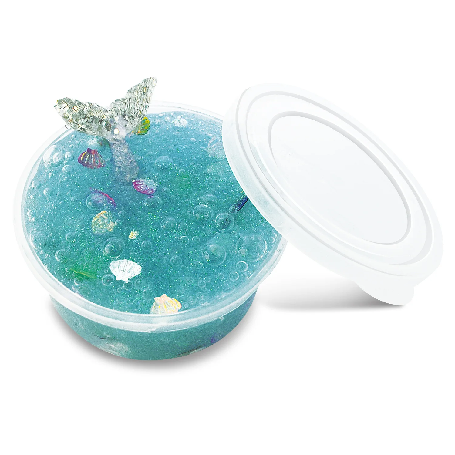DIY Slime игрушка кристалл Грязь стекло грязь Русалка слизи блеск антистресс талисманы Волшебные хрустальные глиняные принадлежности Детские игрушки для детей - Цвет: B