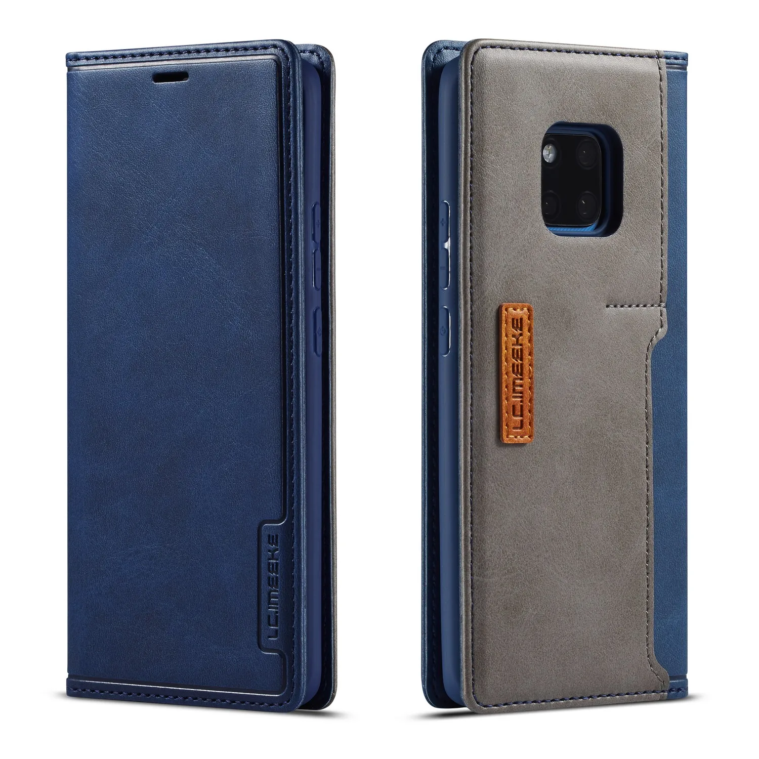 Для huawei mate 20 Pro Флип кожаный чехол для huawei mate 20 Lite Nano Pin слоты для карт кошелек сальто чехол mate 20 Funda - Цвет: Синий