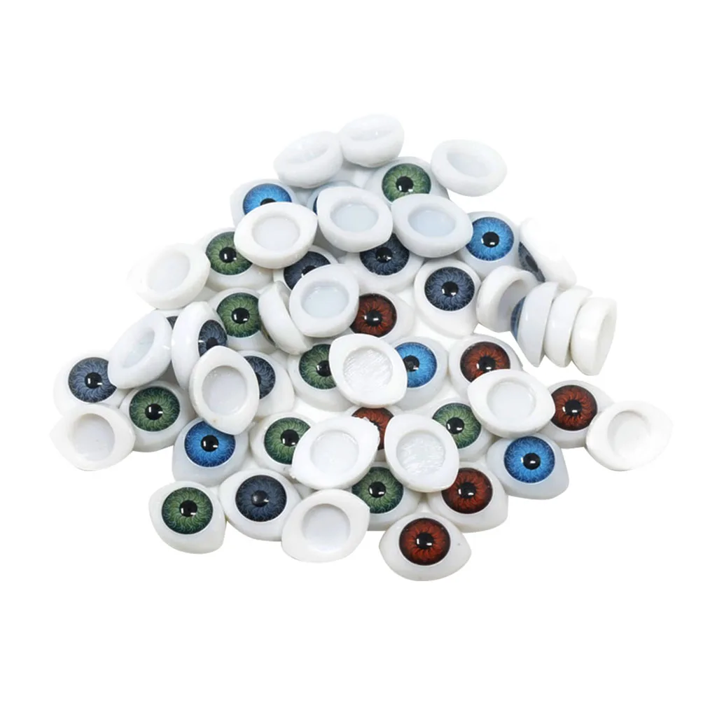 60pcs Modelling Toys Eyes Assorted Gothic Eyes Embellishments for Dolls Making Supplies DIY Crafts Supplies Toys Wiggle Eyes