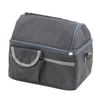 

Travel Portable Lunch Box Carrying Bag Men Large Capacity Waterproof Lunch Bag Outdoor Women Food Thermal Pouch