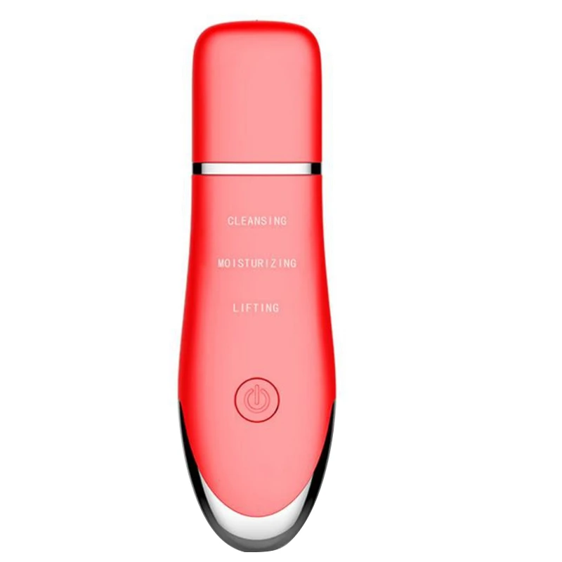 Red NEW-Blackhead Remover- Facial Skin Scrubber- 3 Modes Pore Cleaner Comedones Extractor Peeling Tool Usb Rechargeable Skin Massa - Цвет: Red