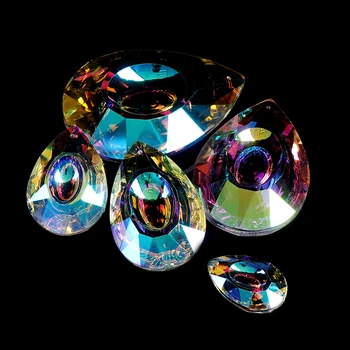 

Colorful Crystals Hanging Drops Chandelier Lamp Prisms Parts