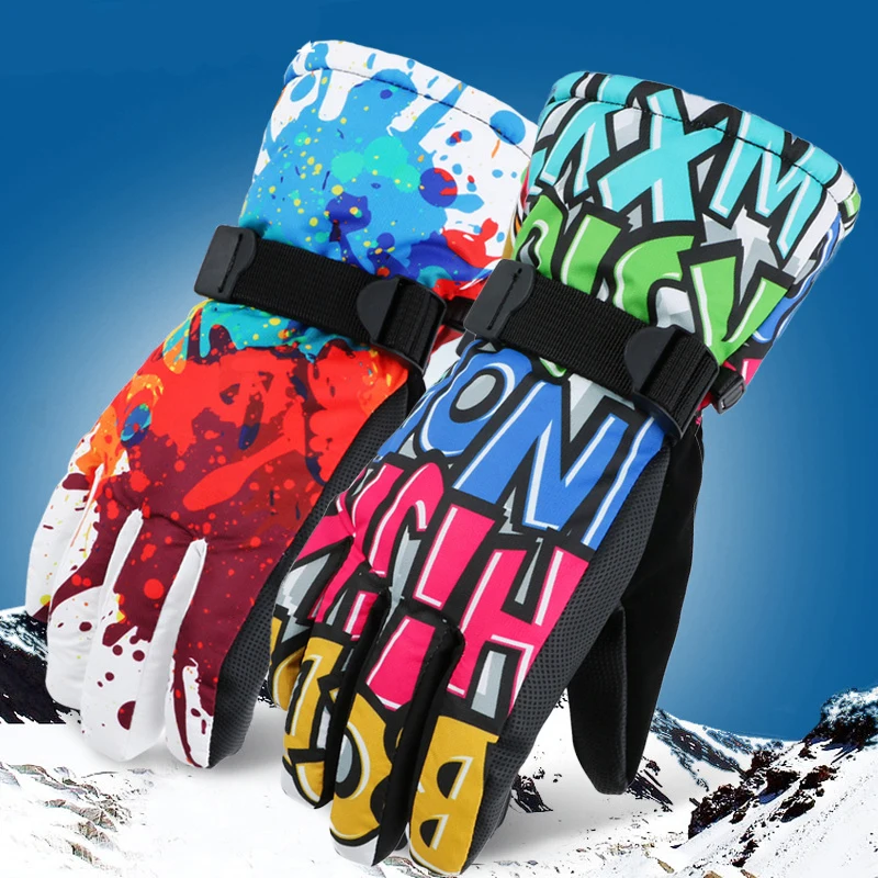 Зимние перчатки Facecozy для сноуборда лыж мужские и женские ветрозащитные