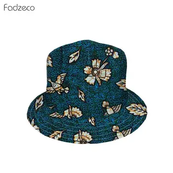 

Fadzeco African Attire Men Cap Horses Printed Batik Fisherman Hat Double-Sided Wear Stylish Fashion Printed African Hat 4Colors