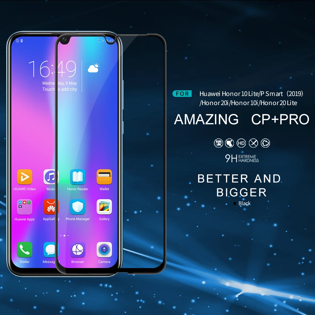 Huawei Honor 20 10 Lite Защитное стекло для экрана Nillkin 2.5D полный клей защитное закаленное стекло на huawei Honor 20i 10i