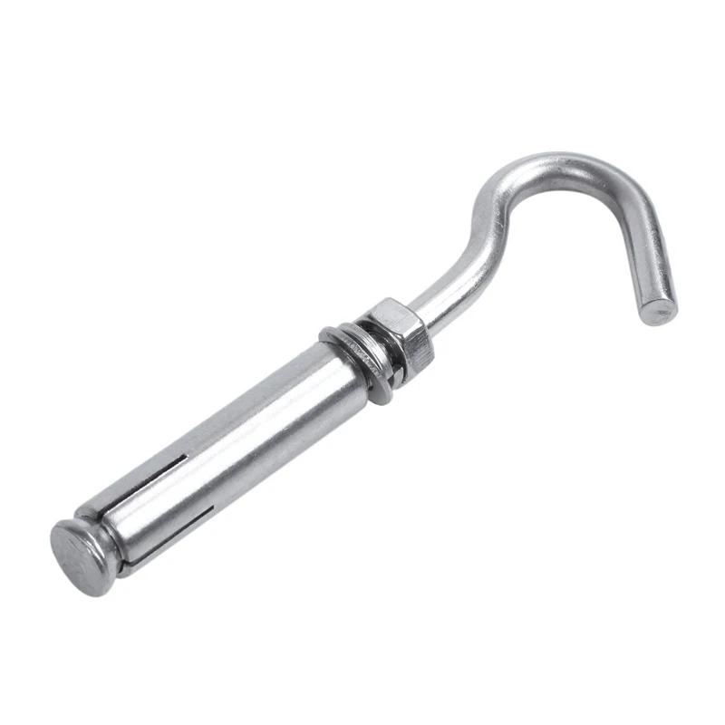 Pack of 5 M6 304 Stainless Steel Expansion Screw Open Cup Hook Archor Bolts