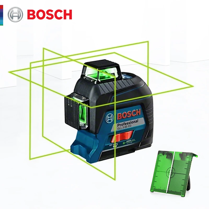 Bosch лазерный уровень 12 линий зеленый нивелир GLL3 60XG линия проекции для домашнего