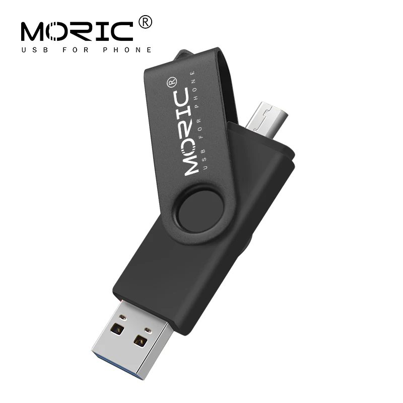 Реальная емкость, новинка, usb флеш-накопитель, 64 ГБ, металлический USB 3,0, otg, флешка, 16 ГБ, 32 ГБ, u диск, флешка, 128 ГБ, флешка, ключ - Цвет: black