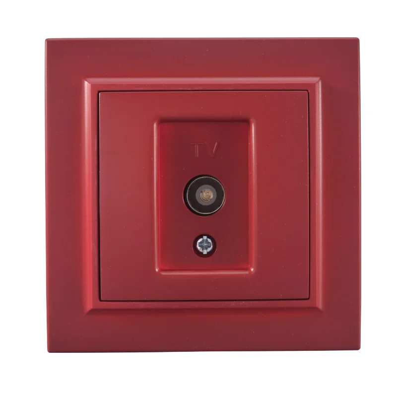 玫瑰红一位电视插正面