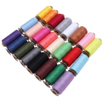 

24PCS Spools of 500 Yards Sewing Threads in Assorted Color for Quilting Upholstery Beading Drapery
