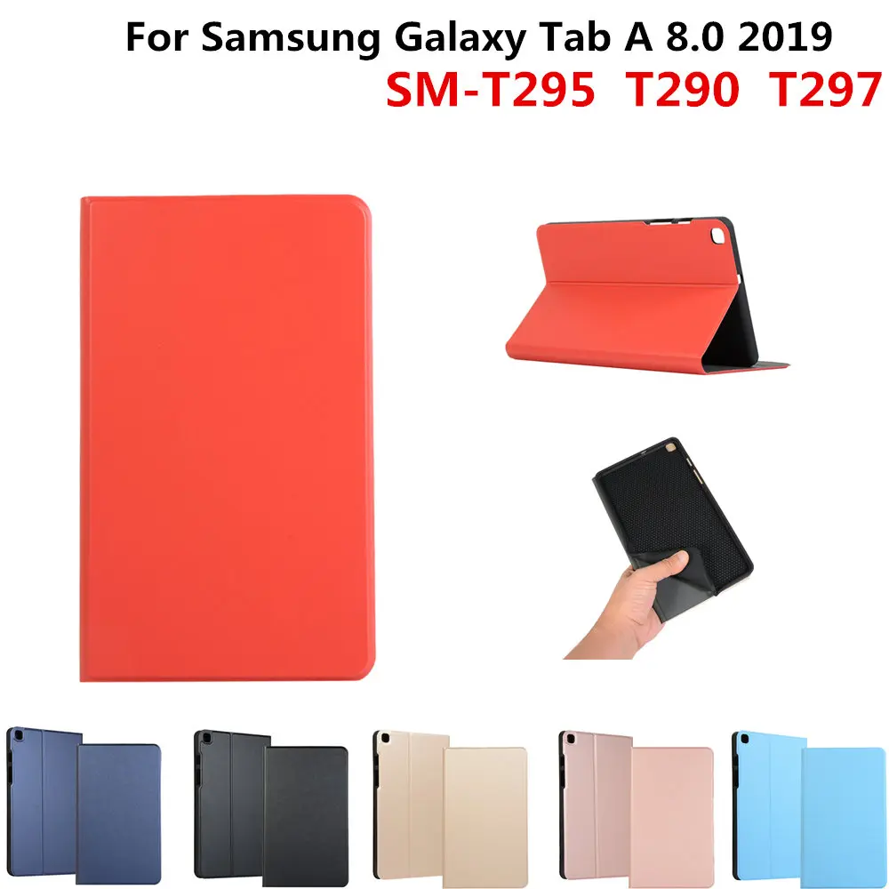 Силиконовый чехол для Samsung Galaxy Tab A 8,0 2019 версия SM-T290 T290 T295 T297 8,0 "планшет из искусственной кожи Стенд противоударный чехол