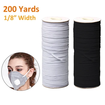 

RePinklax Rubber For Mask Mask With Nose Wire Handmade Mask Elastic Line Elastic Bands Line Rope For Make Mouth Masks