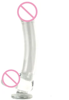 4size Large Transparent Crystal Glass Sex Toy Heat-Resistant Big Glass Didlo Anal Beads Vaginal Anal Dilator Sex Toys For Women 3