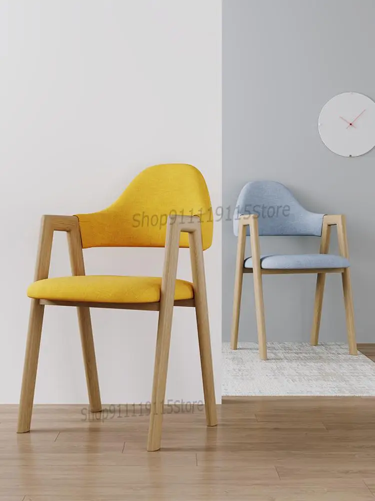 Study Chair Modern Simple Student Desk Bedroom Make Up Computer Stool Back Cloth Home Nordic Dining |