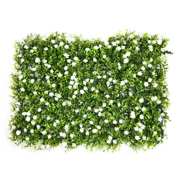 

1pc Artificial Grasses Plants Wall 40*60cm Fake Lawn Faux Creepers Leaf Grass Blossom Dried Flowers for Home Garden Decor