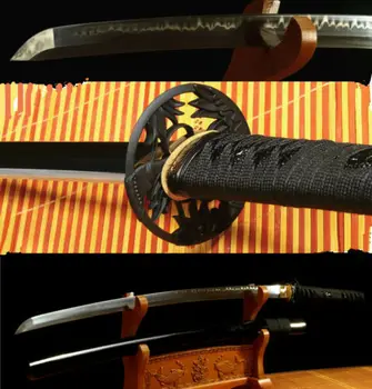 

T10 CARBON STEEL CLAY TEMPERED Iron tsuba JAPANESE SAMURAI SWORD KATANA