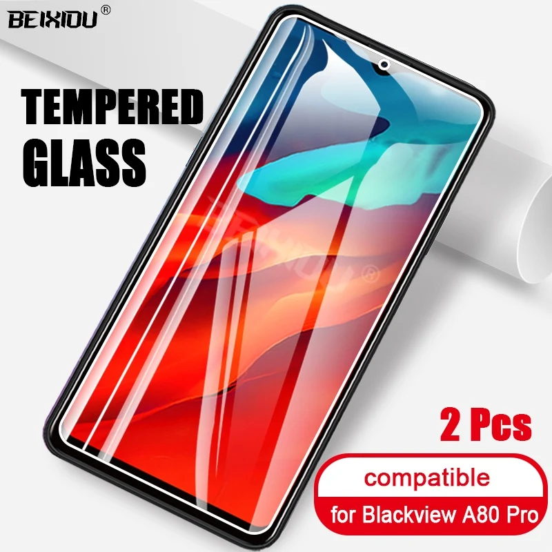 2 шт Полное закаленное стекло для Blackview A80 Pro защита экрана закаленное стекло для Blackview A80 профессиональная защитная пленка