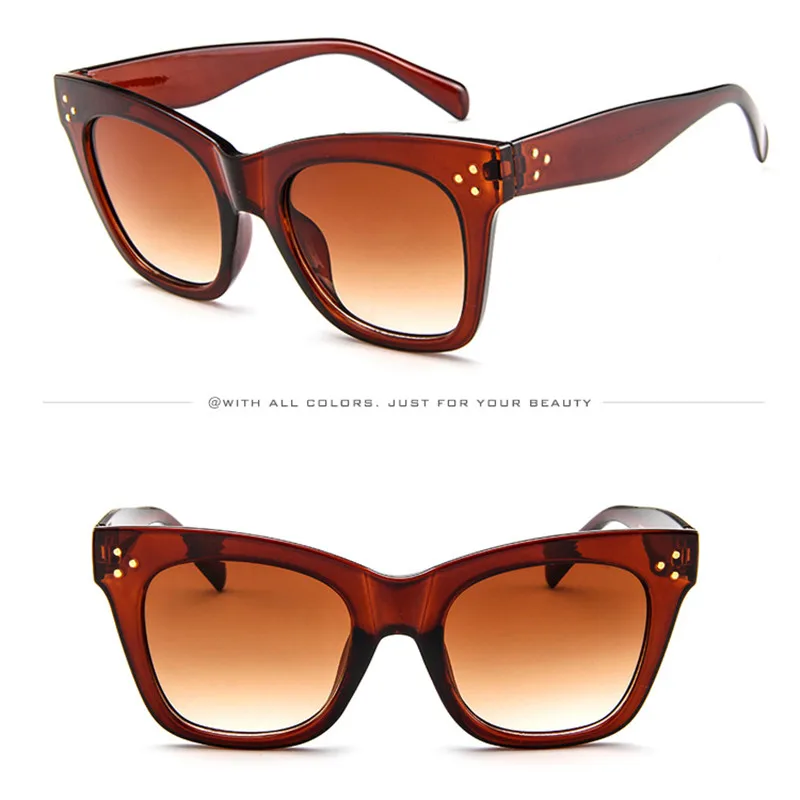RBROVO модные квадратные солнцезащитные очки женские дизайнерские роскошные женские/мужские солнцезащитные очки Классические винтажные уф400 уличные очки - Цвет линз: Tea