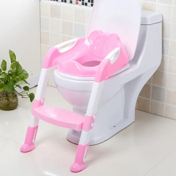 

Folding Toilet Baby Toilet Ladder Infant Potty Seat Training Chair With Step Stool Ladder Baby Training Toilet Supplies