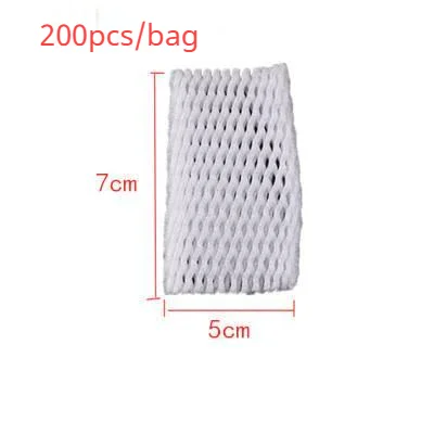 Foam Net sleeve Pocket Shockproof Protection Transport Packing Wine Glass Bottle Fragile Items Vegetable Fruit Thicken Mesh Bag 7x5CM