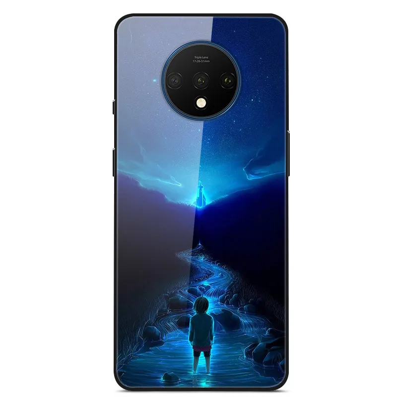 14 Чехол из закаленного стекла для Oneplus 7 T, чехол для Oneplus 7T One plus 7T 7 T, чехол для Oneplus7T - Цвет: 14