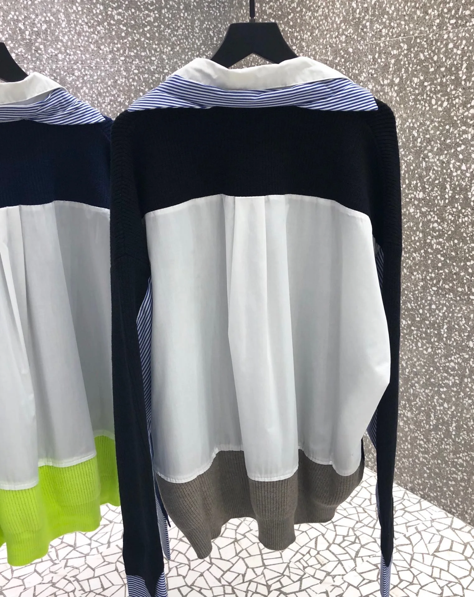 Winter Fashion New Limited Edition Double Collar Wool Color Matching Sweater Women Free Shipping Worldwide
