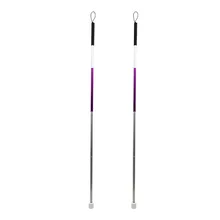 Складной алюминиевый сплав-тактильная палка фиолетовая окислительная трубка тактильная палка для людей с ограниченными возможностями только трость для ходьбы слепой костыль