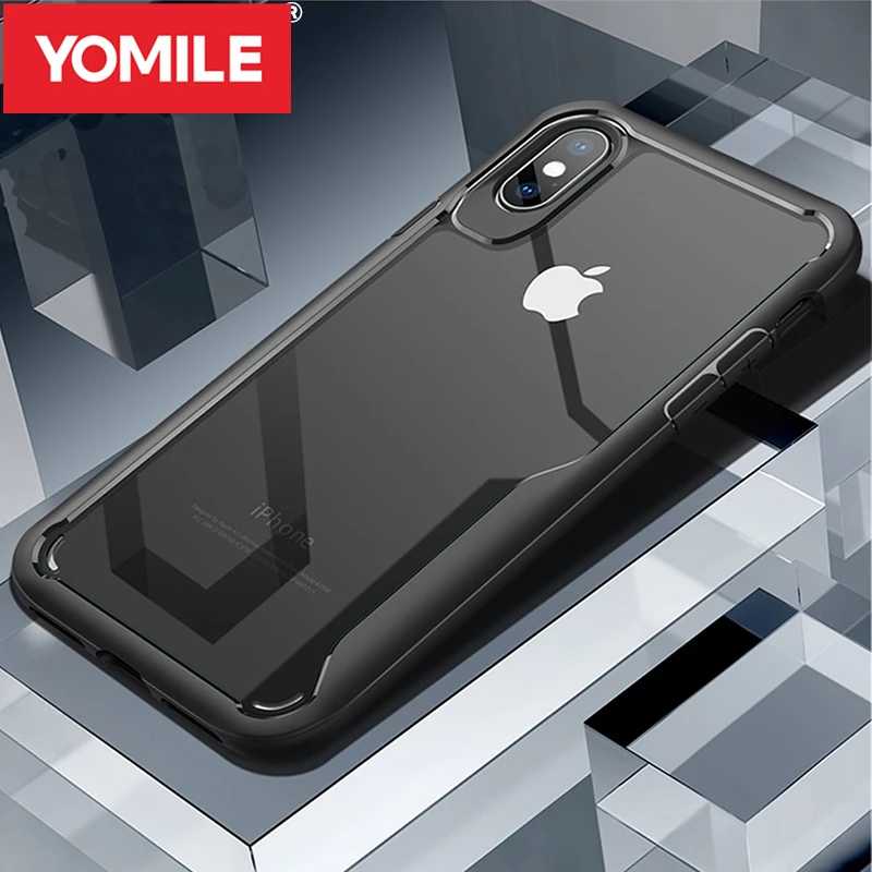 Роскошный противоударный Прозрачный чехол для iPhone 7 8 6 S Plus X R XR XS MAX 4 5 4S 5S SE 11 Pro