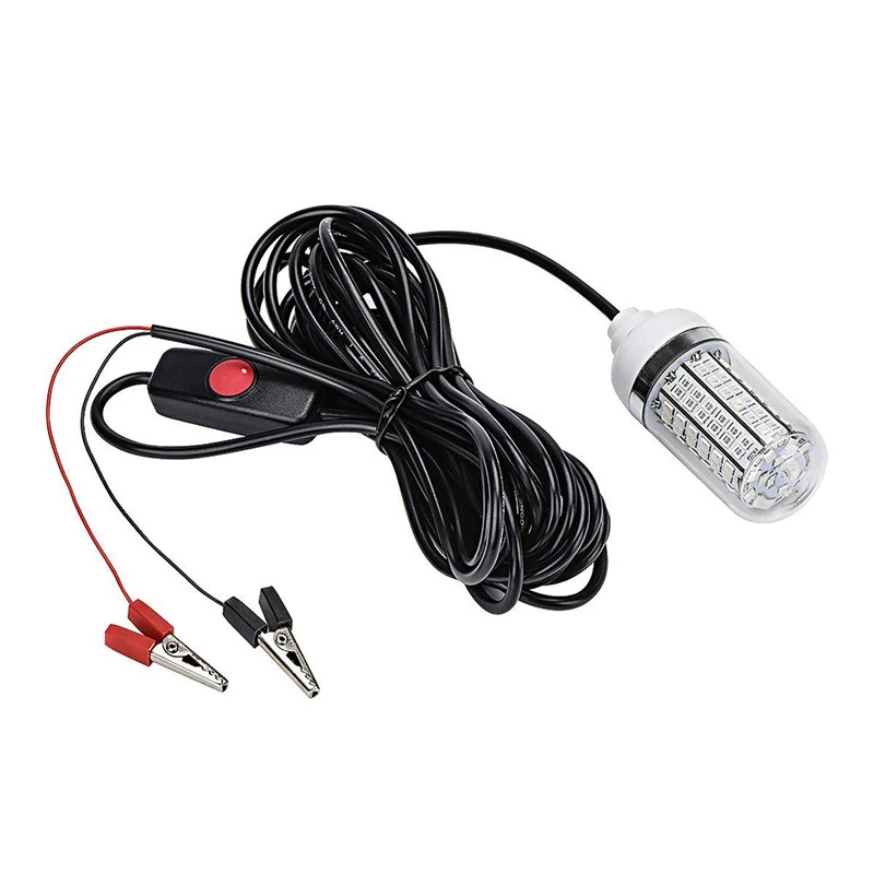 

Super sell-12V-24V Fishing Light Green 108Pcs Led Underwater Fishing Light Lures Fish Finder Lamp Attracts Prawns Squid Krill