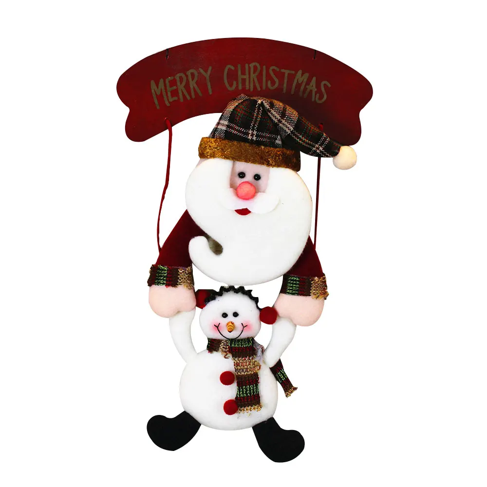 

Snowman Santa Claus Door DIY Christmas Decorations Pendant Hanging Ornament Xmas Tree Gift NEW Home Party Festival