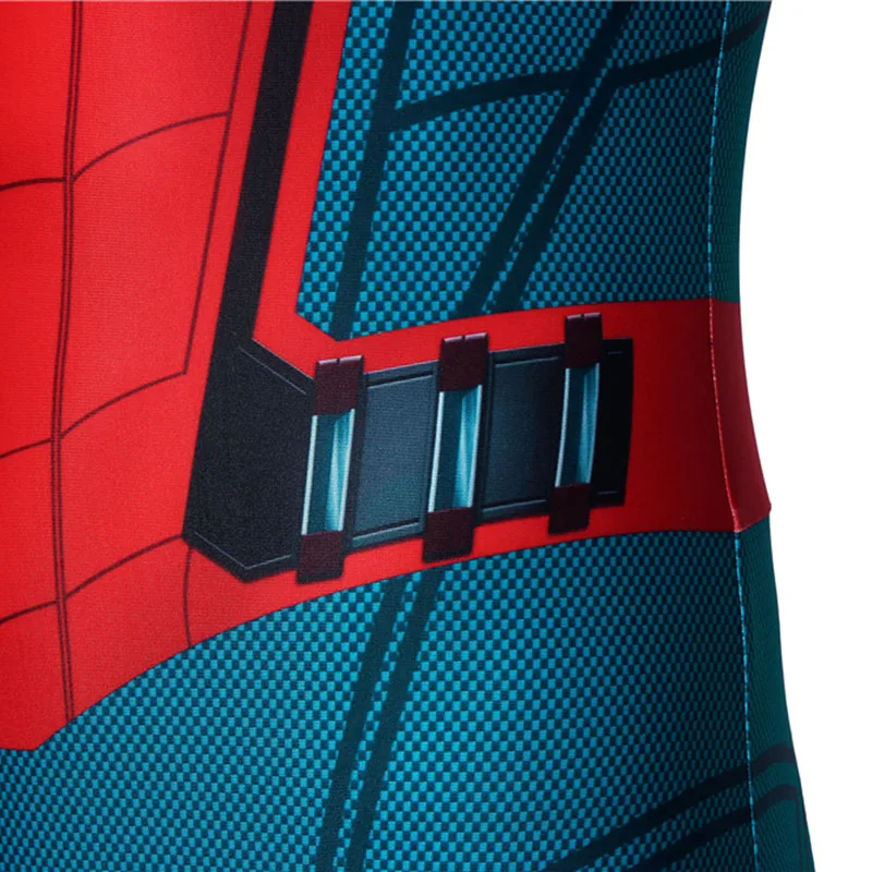 Spider-Man Homecoming Costume for Peter Parker Cosplay: Captain America Civil War Zentai Jumpsuit with Mask for Halloween Outfit image 4