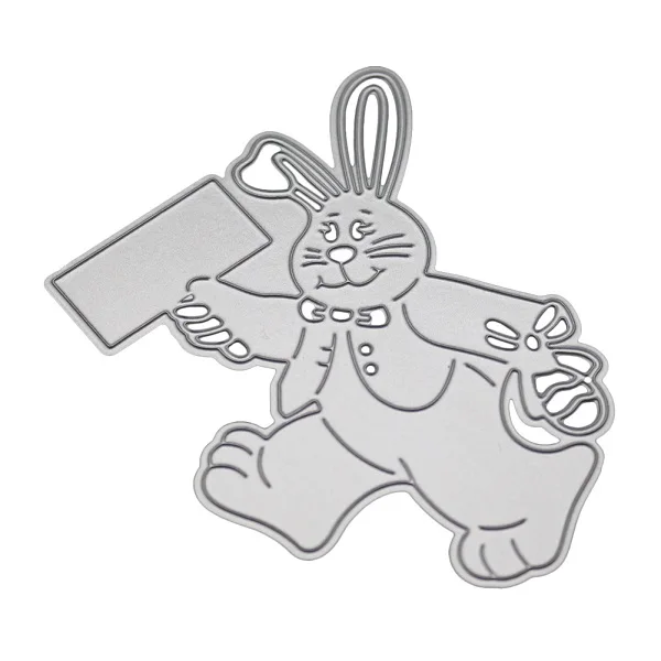 Серебристый Mr. Rabbit Troqueles Corte Metal Molde Ciervo альбом Recortes Papel artesанальный Cuchillo Molde Hoja перфоратора Troqueles Новинка - Цвет: Серебристый