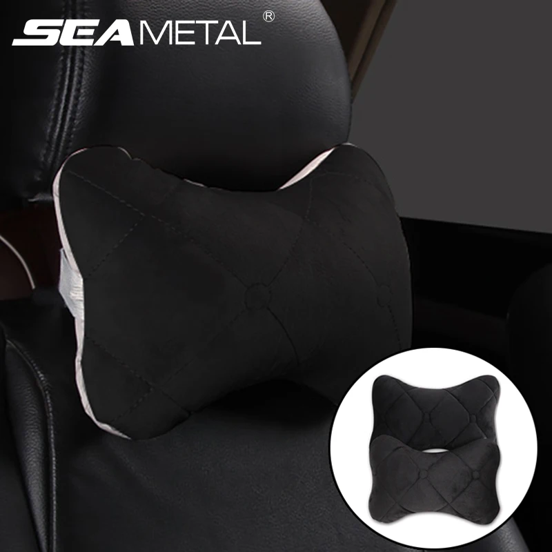 Car Headrest Pillow Memory Cotton Soft Comfortable Four Seasons